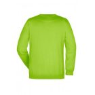 James&Nicholson pulóver Heavy Sweat 300 lime zöld