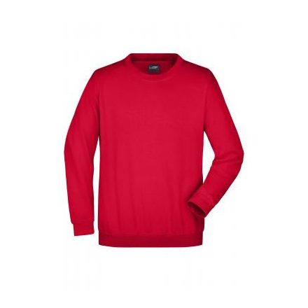 James&Nicholson pulóver Heavy Sweat 300 piros
