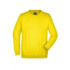 James&Nicholson pulóver Heavy Sweat 300 napsárga