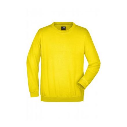 James&Nicholson pulóver Heavy Sweat 300 napsárga