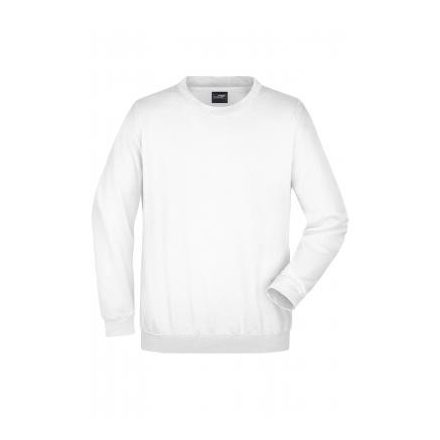 James&Nicholson pulóver Heavy Sweat 300 fehér