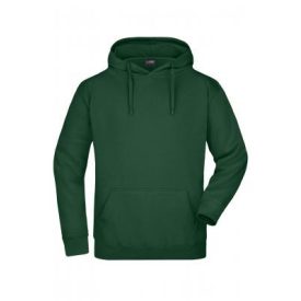 James&Nicholson pulóver Hooded Sweat 300 sötétzöld
