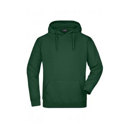 James&Nicholson pulóver Hooded Sweat 300 sötétzöld