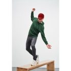 James&Nicholson pulóver Hooded Sweat 300 sötétzöld