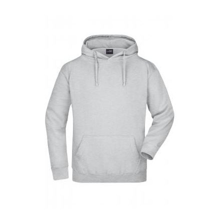 James&Nicholson pulóver Hooded Sweat 300 melírozott szürke