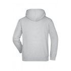 James&Nicholson pulóver Hooded Sweat 300 melírozott szürke
