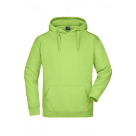 James&Nicholson pulóver Hooded Sweat 300 lime zöld