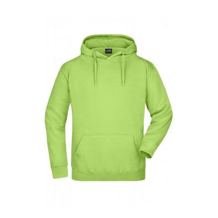 James&Nicholson pulóver Hooded Sweat 300 lime zöld