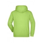 James&Nicholson pulóver Hooded Sweat 300 lime zöld