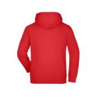 James&Nicholson pulóver Hooded Sweat 300 piros