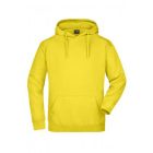 James&Nicholson pulóver Hooded Sweat 300 napsárga