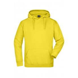 James&Nicholson pulóver Hooded Sweat 300 napsárga