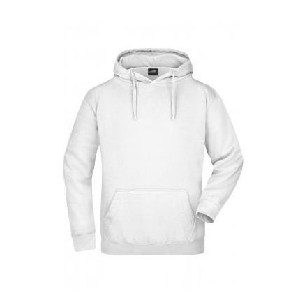 James&Nicholson pulóver Hooded Sweat 300 fehér
