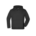 James&Nicholson gyerek pulóver Hooded Sweat 300 fekete