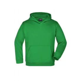   James&Nicholson gyerek pulóver Hooded Sweat 300 páfrányzöld