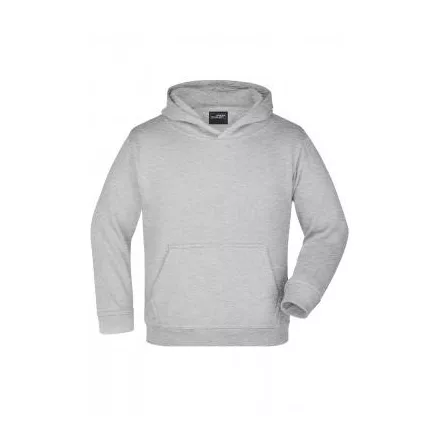 James&Nicholson gyerek pulóver Hooded Sweat 300 melírozott grafit