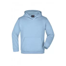   James&Nicholson gyerek pulóver Hooded Sweat 300 világoskék