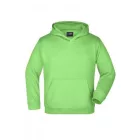 James&Nicholson gyerek pulóver Hooded Sweat 300 lime zöld