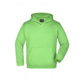 James&Nicholson gyerek pulóver Hooded Sweat 300 lime zöld