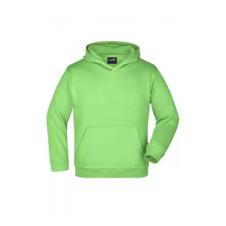 James&Nicholson gyerek pulóver Hooded Sweat 300 lime zöld