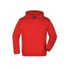 James&Nicholson gyerek pulóver Hooded Sweat 300 piros