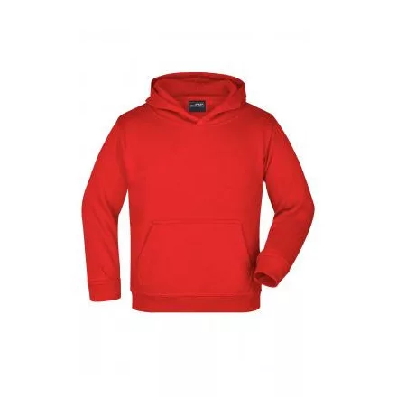 James&Nicholson gyerek pulóver Hooded Sweat 300 piros