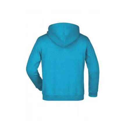 James&Nicholson gyerek pulóver Hooded Sweat 300 türkiz