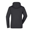 James&Nicholson női pulóver Hooded Sweat 300 fekete