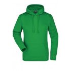 James&Nicholson női pulóver Hooded Sweat 300 páfrányzöld