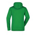 James&Nicholson női pulóver Hooded Sweat 300 páfrányzöld