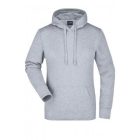 James&Nicholson női pulóver Hooded Sweat 300 melírozott grafit