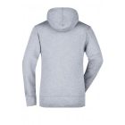 James&Nicholson női pulóver Hooded Sweat 300 melírozott grafit
