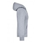 James&Nicholson női pulóver Hooded Sweat 300 melírozott grafit