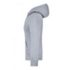 James&Nicholson női pulóver Hooded Sweat 300 melírozott grafit