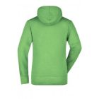 James&Nicholson női pulóver Hooded Sweat 300 lime zöld