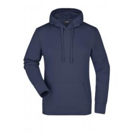 James&Nicholson női pulóver Hooded Sweat 300 tengerkék