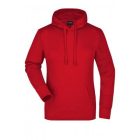 James&Nicholson női pulóver Hooded Sweat 300 piros