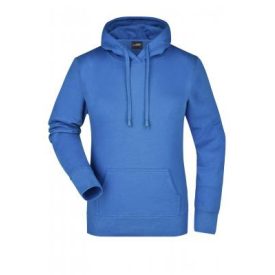 James&Nicholson női pulóver Hooded Sweat 300 királykék
