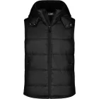 James&Nicholson mellény Hooded Padded fekete