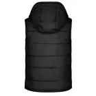 James&Nicholson mellény Hooded Padded fekete