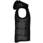 James&Nicholson mellény Hooded Padded fekete
