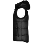 James&Nicholson mellény Hooded Padded fekete