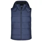 James&Nicholson mellény Hooded Padded tengerkék