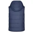 James&Nicholson mellény Hooded Padded tengerkék