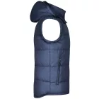 James&Nicholson mellény Hooded Padded tengerkék