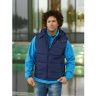 James&Nicholson mellény Hooded Padded tengerkék