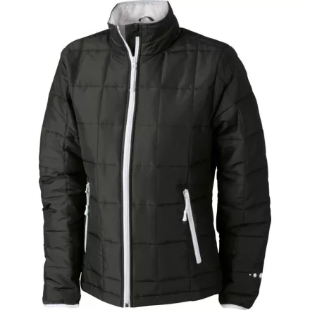 James&Nicholson dzseki Padded Light Weight fekete-ezüst