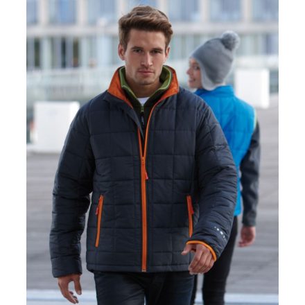 James&Nicholson dzseki Padded Light Weight grafit-narancs