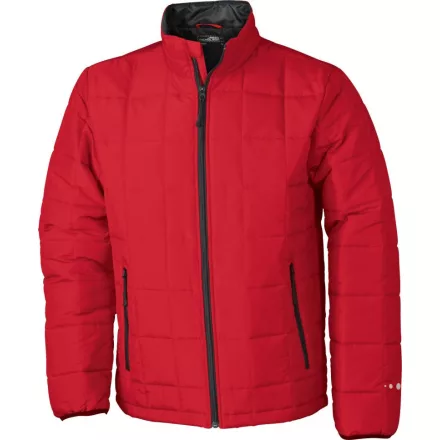 James&Nicholson dzseki Padded Light Weight piros-fekete