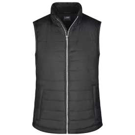 James&Nicholson női mellény Padded Vest fekete
